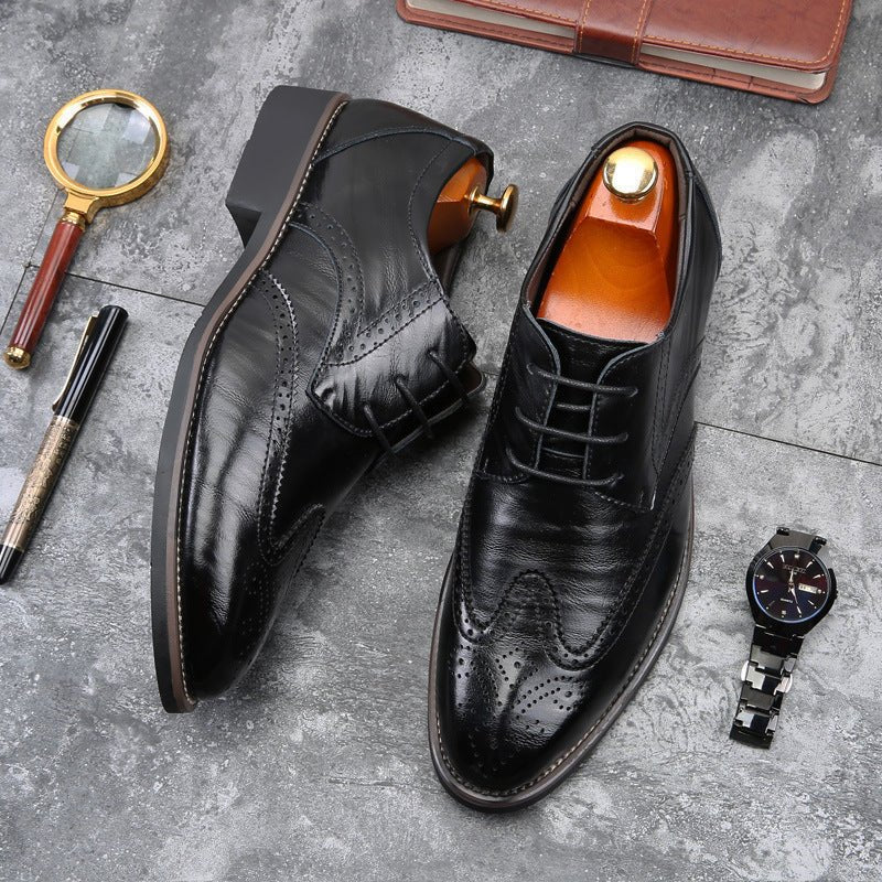 Fashion Men's Shoes With Laces - AmiraMart