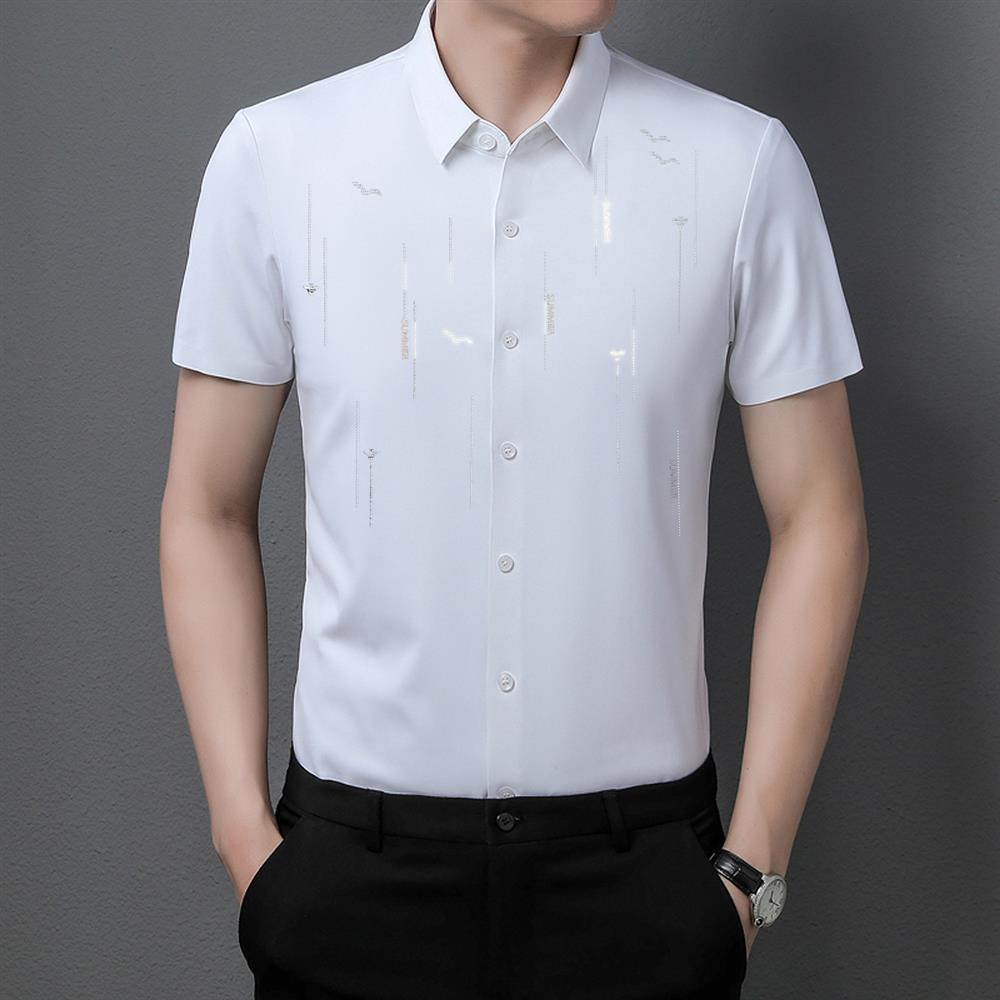 Fashion Printed Short Sleeve Shirt - AmiraMart
