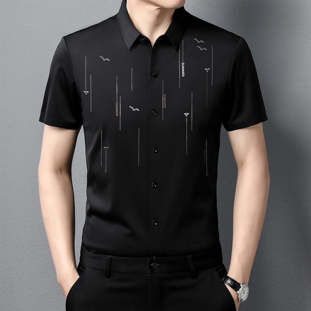 Fashion Printed Short Sleeve Shirt - AmiraMart