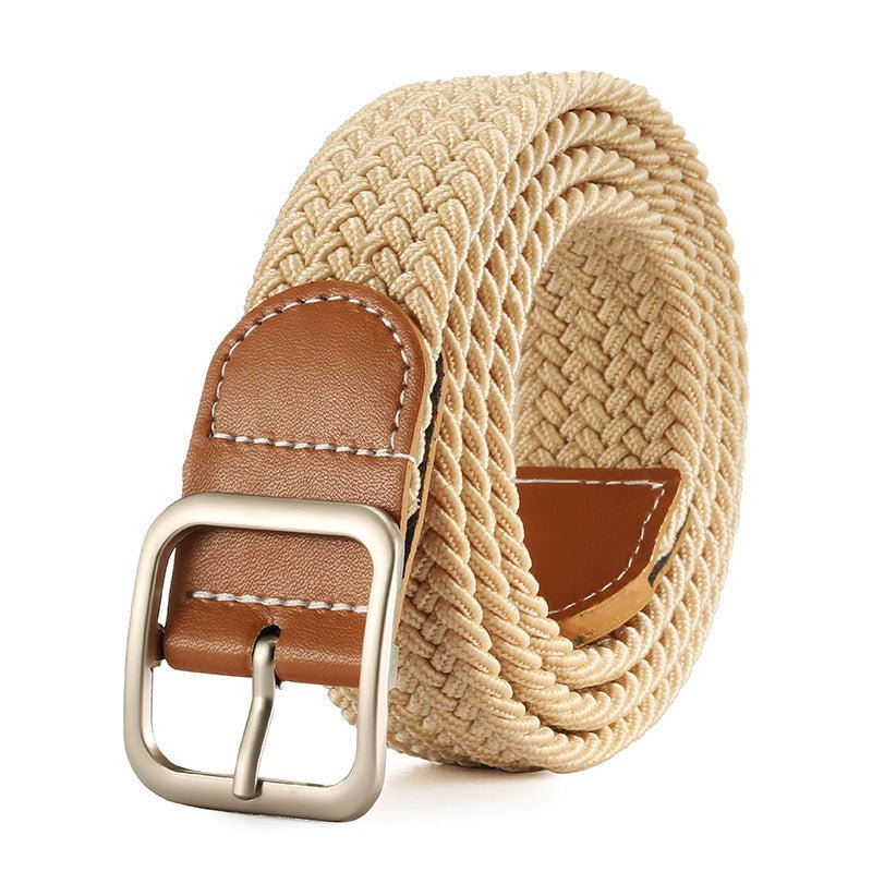 Fashion Square Buckle Women's Canvas Belt - AmiraMart