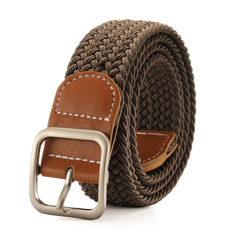 Fashion Square Buckle Women's Canvas Belt - AmiraMart