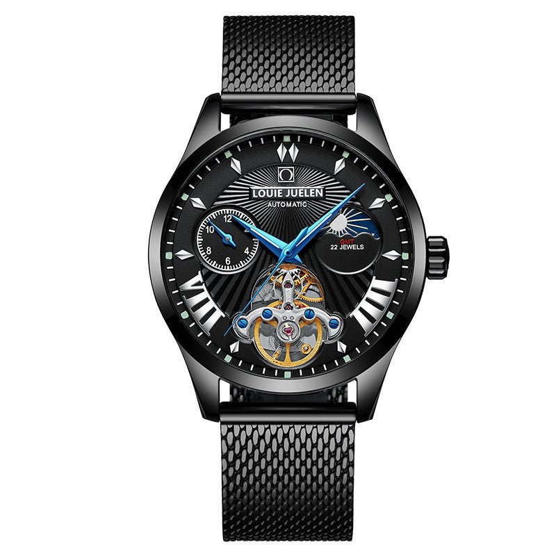 Fashion Trend Hollow Waterproof Male Mechanical Watch - AmiraMart