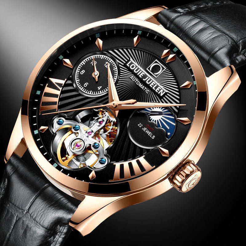 Fashion Trend Hollow Waterproof Male Mechanical Watch - AmiraMart