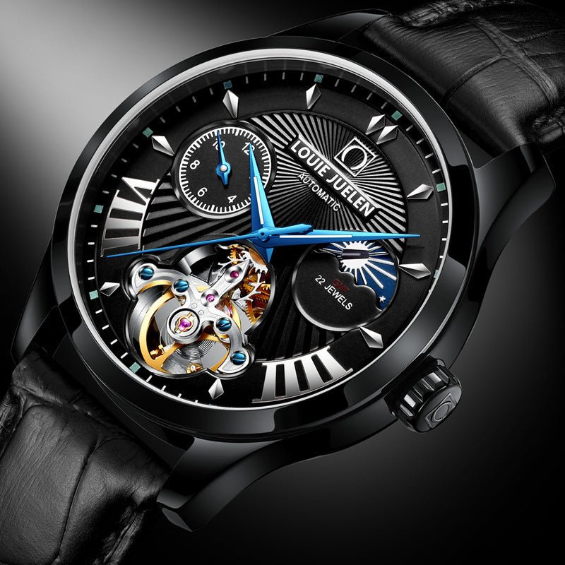 Fashion Trend Hollow Waterproof Male Mechanical Watch - AmiraMart