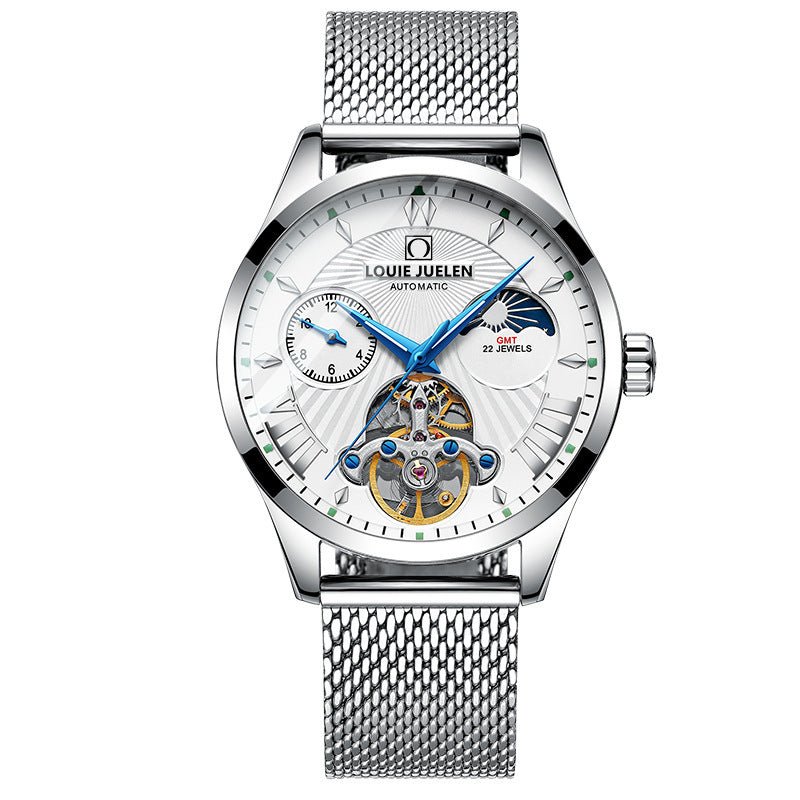 Fashion Trend Hollow Waterproof Male Mechanical Watch - AmiraMart