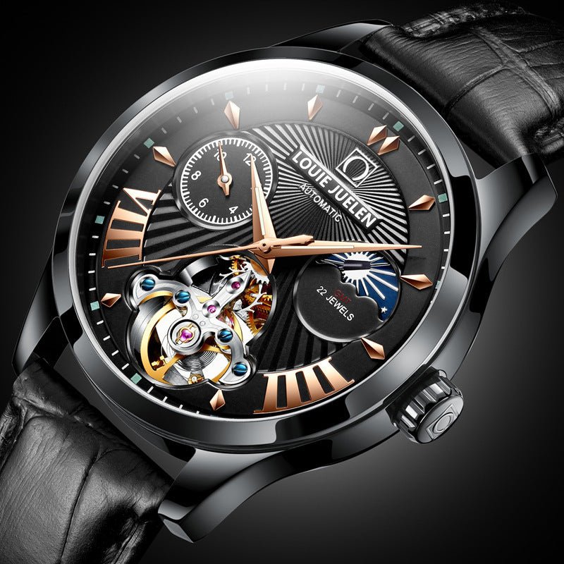 Fashion Trend Hollow Waterproof Male Mechanical Watch - AmiraMart