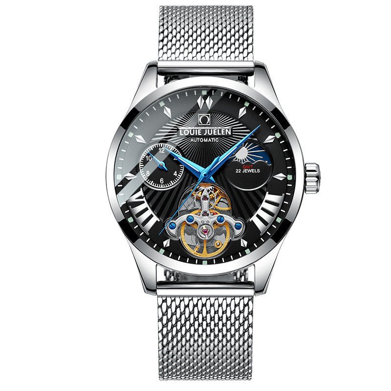 Fashion Trend Hollow Waterproof Male Mechanical Watch - AmiraMart
