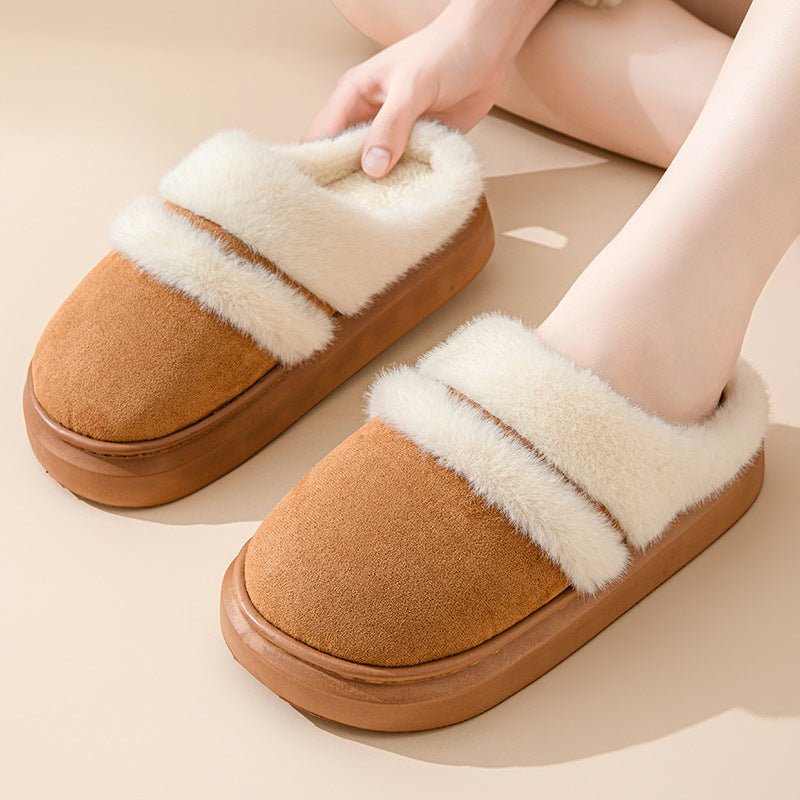 Fashion Warm Cotton Slippers For Women - AmiraMart