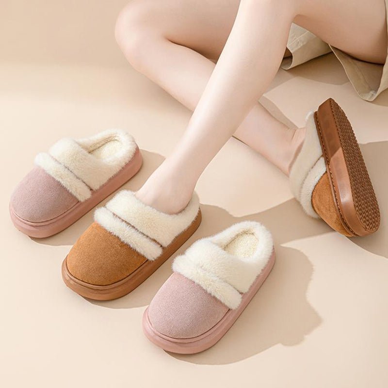 Fashion Warm Cotton Slippers For Women - AmiraMart