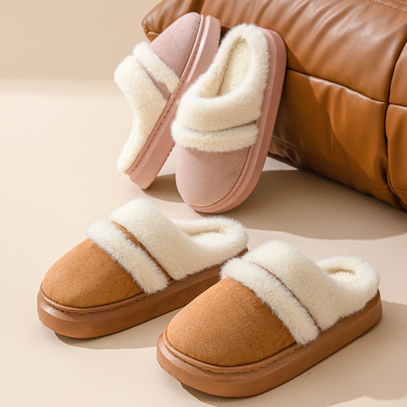 Fashion Warm Cotton Slippers For Women - AmiraMart