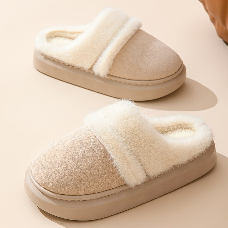Fashion Warm Cotton Slippers For Women - AmiraMart