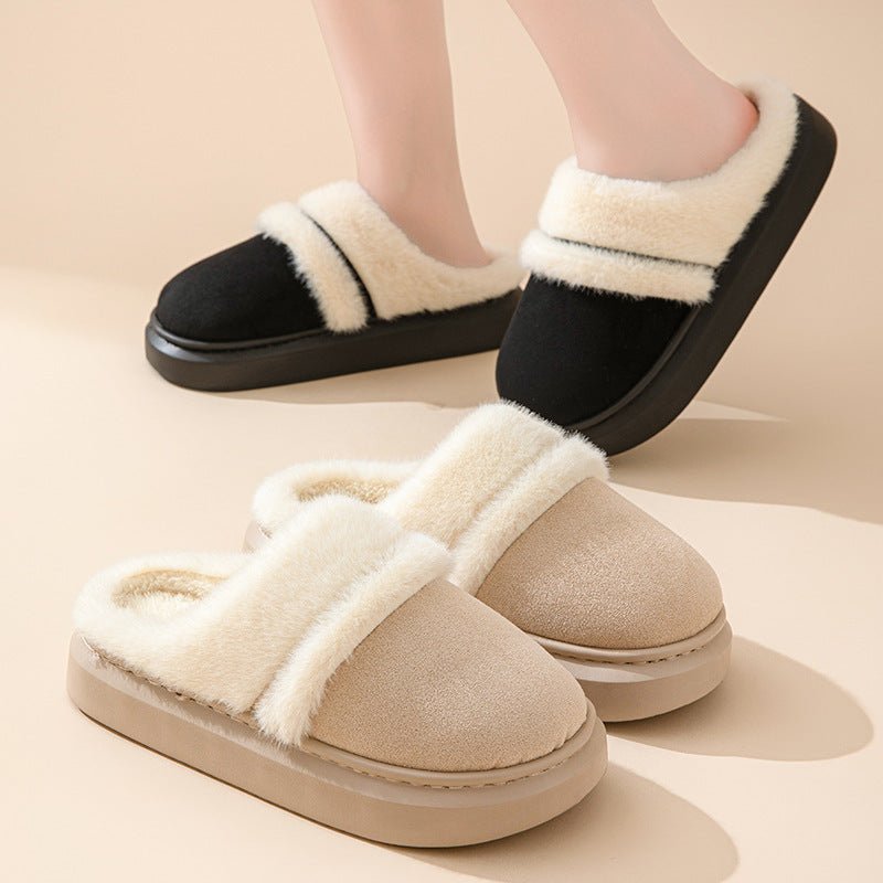 Fashion Warm Cotton Slippers For Women - AmiraMart