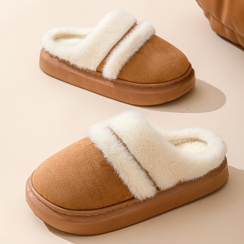 Fashion Warm Cotton Slippers For Women - AmiraMart