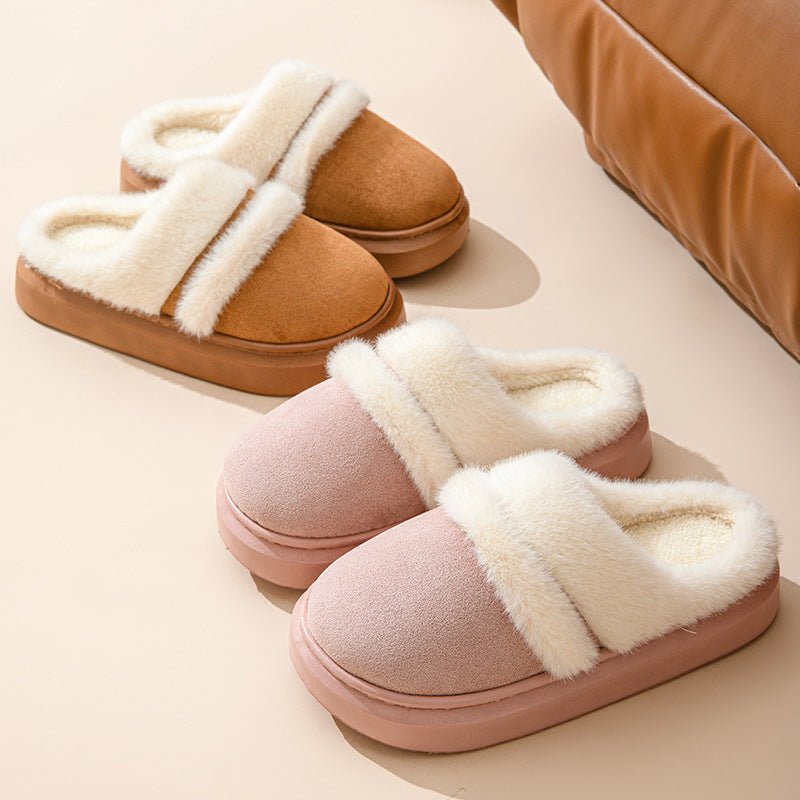 Fashion Warm Cotton Slippers For Women - AmiraMart