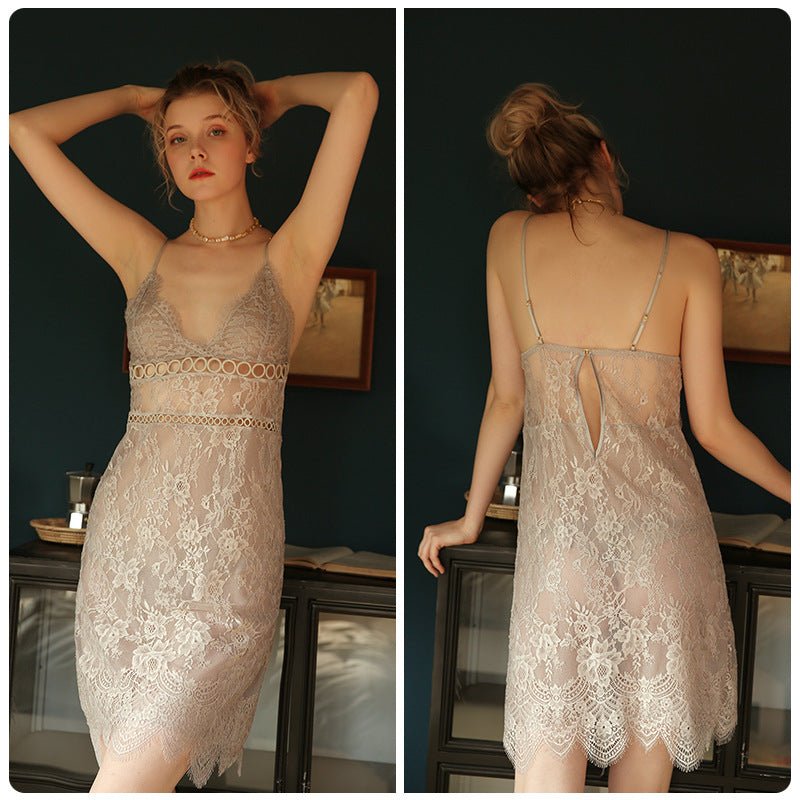 Fashionable home wear short skirt pajamas - AmiraMart