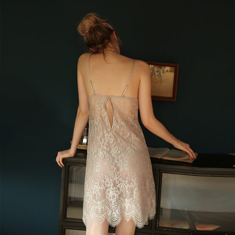 Fashionable home wear short skirt pajamas - AmiraMart