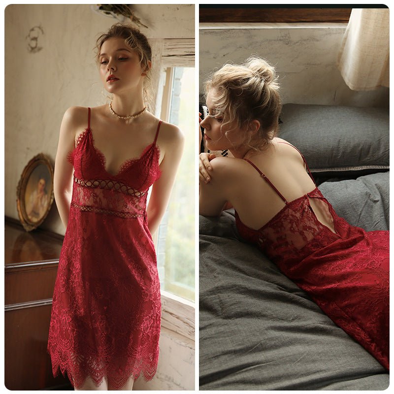 Fashionable home wear short skirt pajamas - AmiraMart