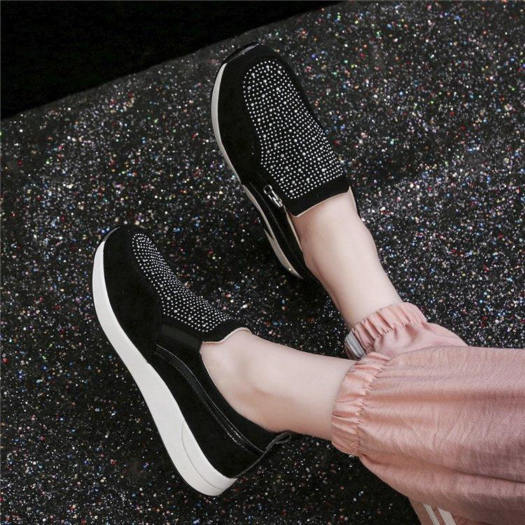 Female Knitted Vulcanized Shoes - AmiraMart