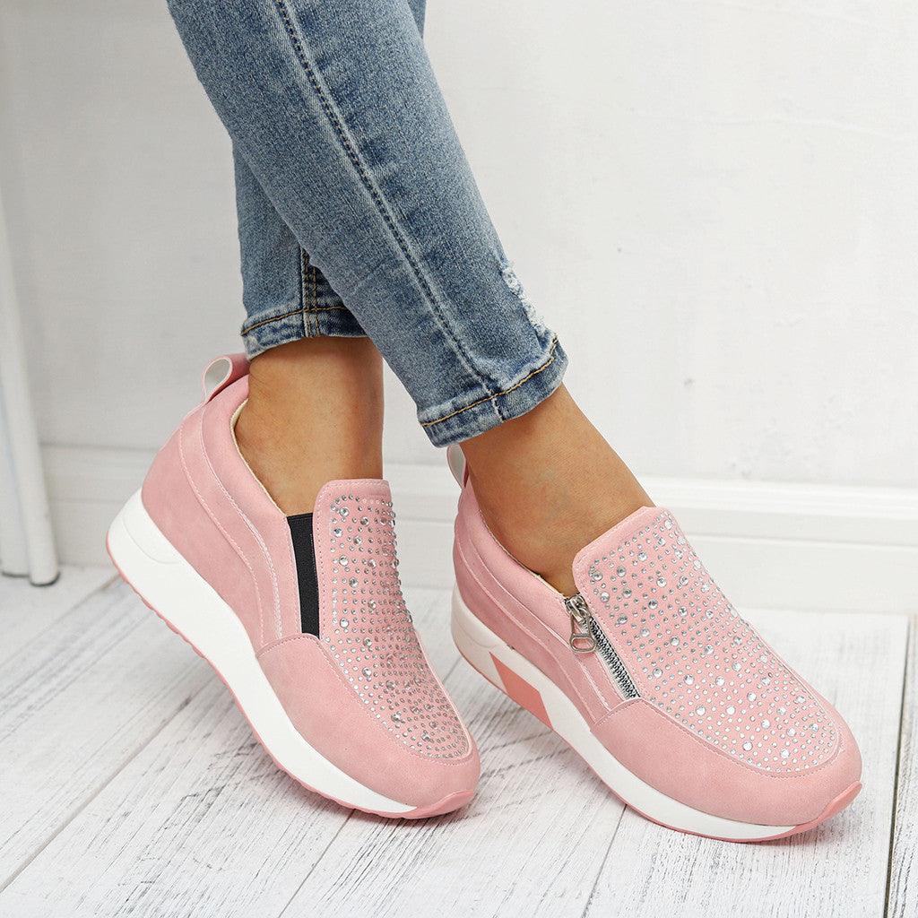 Female Knitted Vulcanized Shoes - AmiraMart