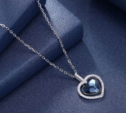 Female S925 Sterling Silver Diamond Heart - AmiraMart