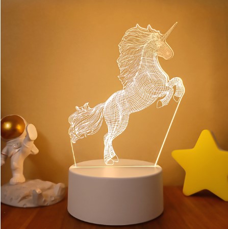 3D Lights Colorful Touch Remote Control LED Visual Lights - AmiraMart
