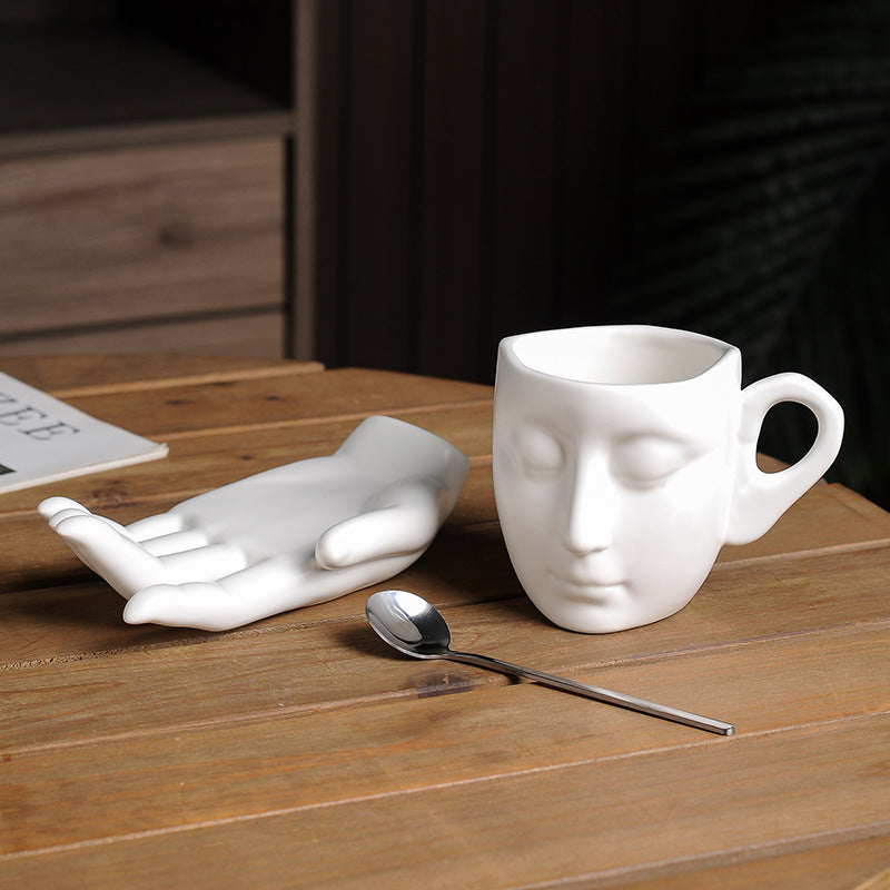 Creative Abstract Art Hand Fragrance Coffee Cup - AmiraMart