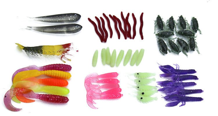 Fishing Gear Sequined Soft Bait Set - AmiraMart