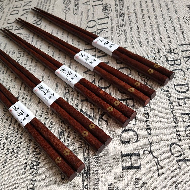 Five pairs of high - end gift chopsticks in gift box - AmiraMart