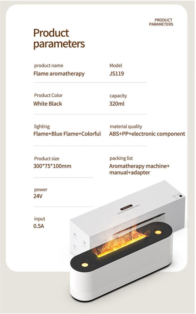 Flame Air Humidifier - AmiraMart