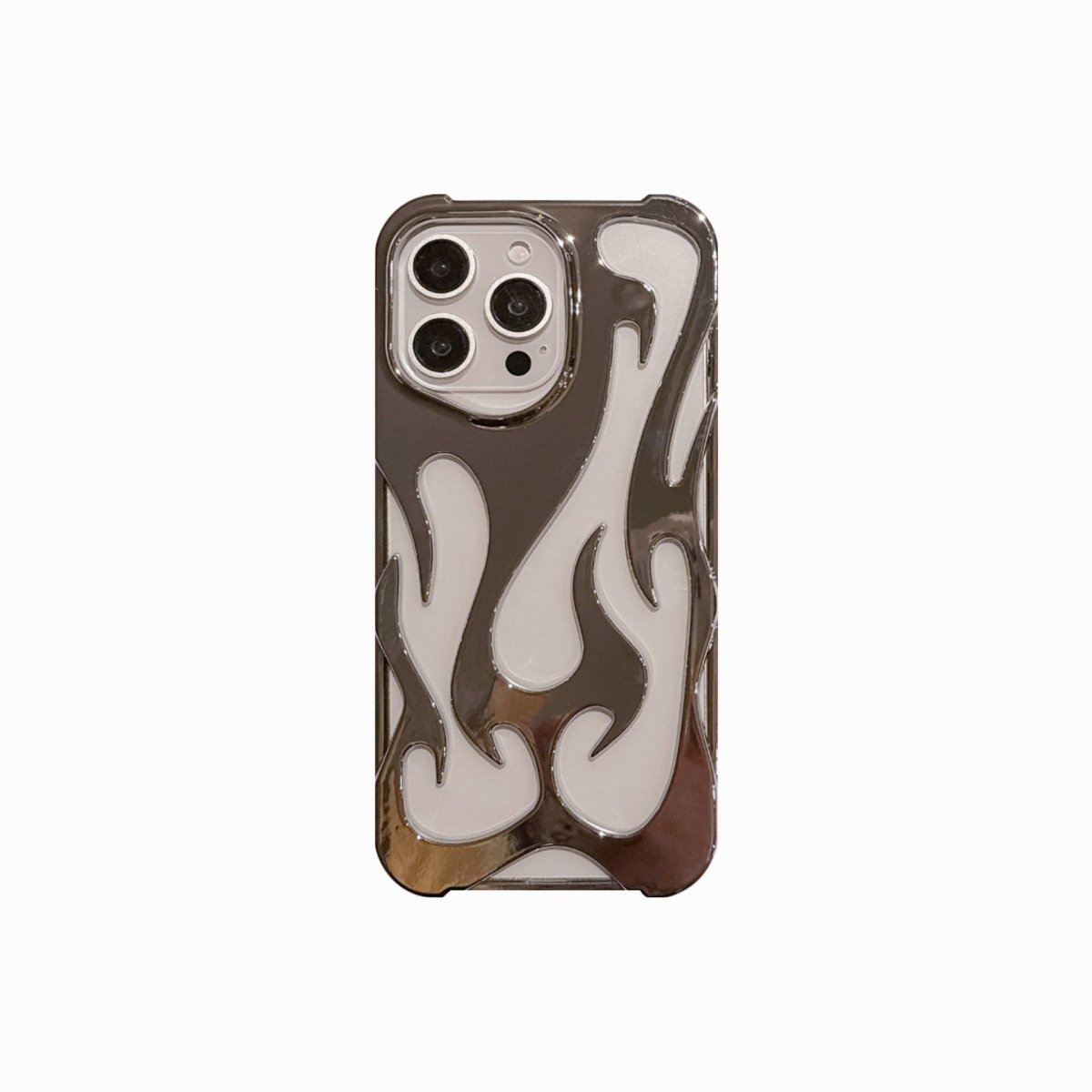 Flame Pattern Phone Case – Electroplated & Heat Dissipation - AmiraMart