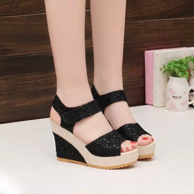 Flat Bottom High Heel Sandals - AmiraMart