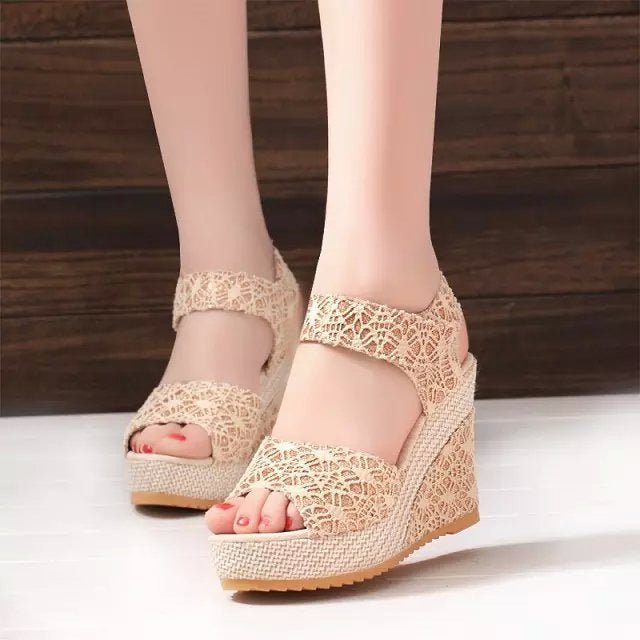 Flat Bottom High Heel Sandals - AmiraMart