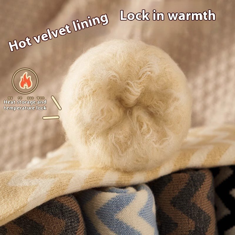 Fleece Lined Winter Warm Floor Socks - AmiraMart