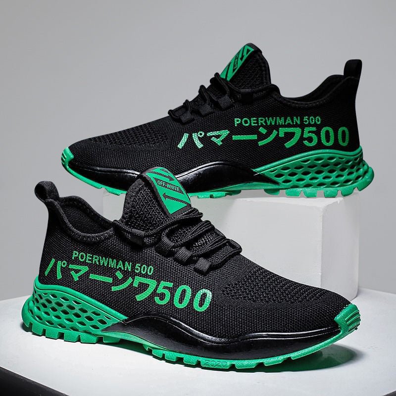 Flying Woven Breathable Casual Shoes Fashion Trend Running Shoes - AmiraMart