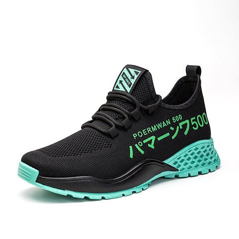 Flying Woven Breathable Casual Shoes Fashion Trend Running Shoes - AmiraMart