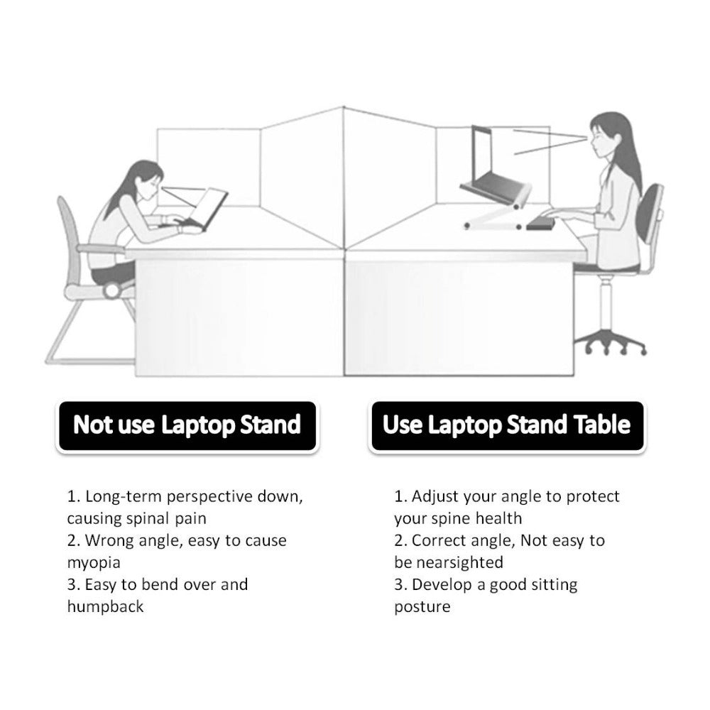 Ergonomic Desk Laptop Holder - AmiraMart