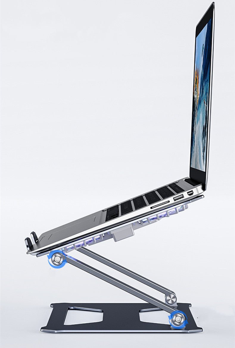 Foldable Laptop Table Stand With Double Cooling Fan - AmiraMart