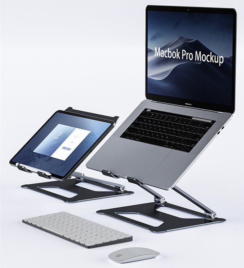 Foldable Laptop Table Stand With Double Cooling Fan - AmiraMart
