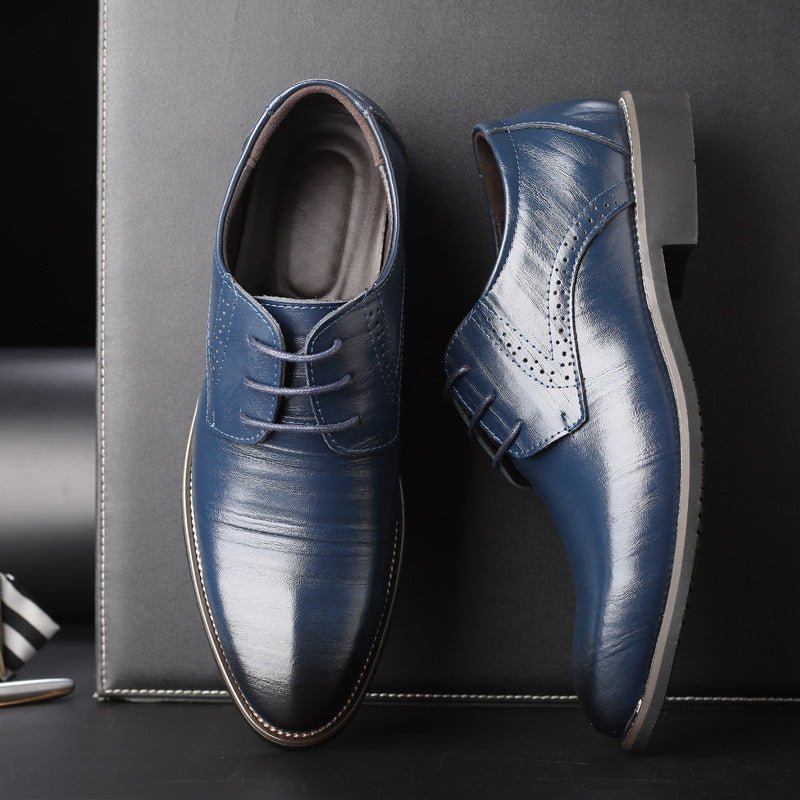 Formal Plus Size Business Men's Leather Shoes - AmiraMart