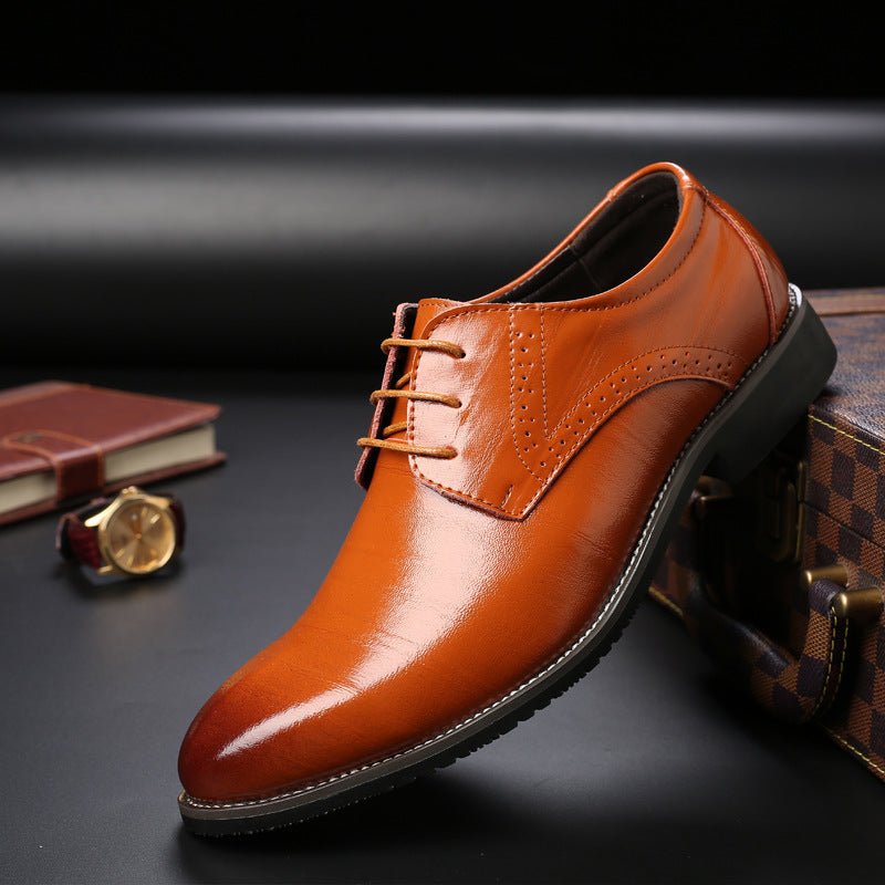 Formal Plus Size Business Men's Leather Shoes - AmiraMart