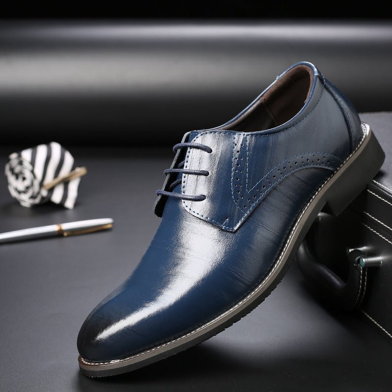 Formal Plus Size Business Men's Leather Shoes - AmiraMart
