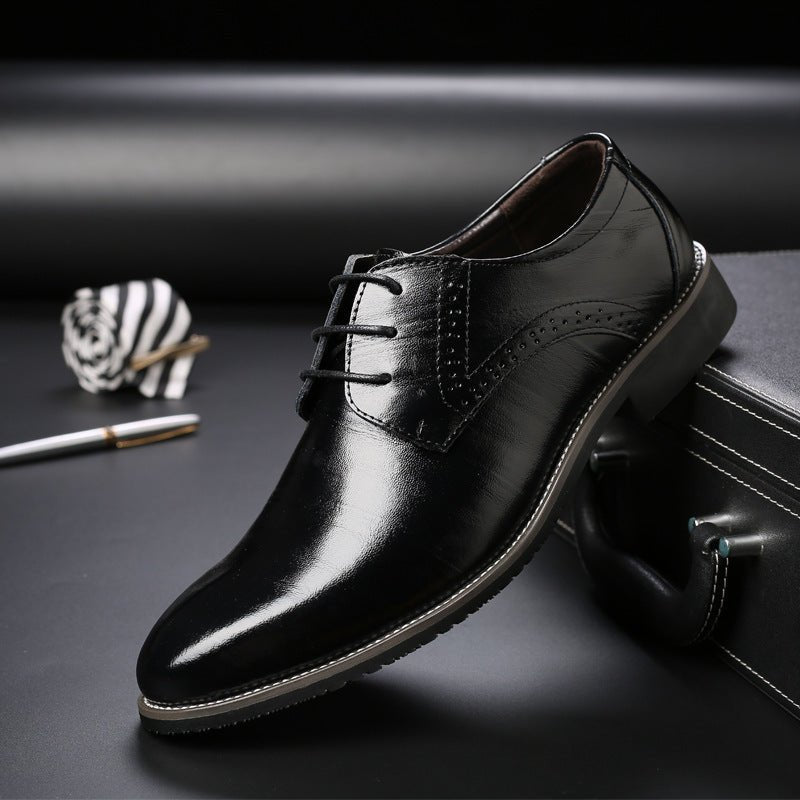 Formal Plus Size Business Men's Leather Shoes - AmiraMart