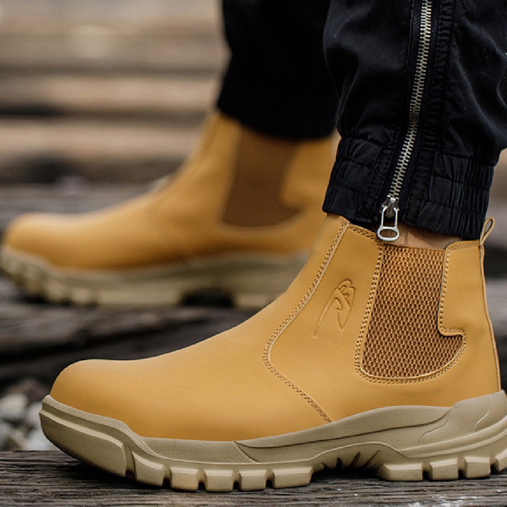 Four Seasons Steel Toe Cap Waterproof Work Shoes - AmiraMart
