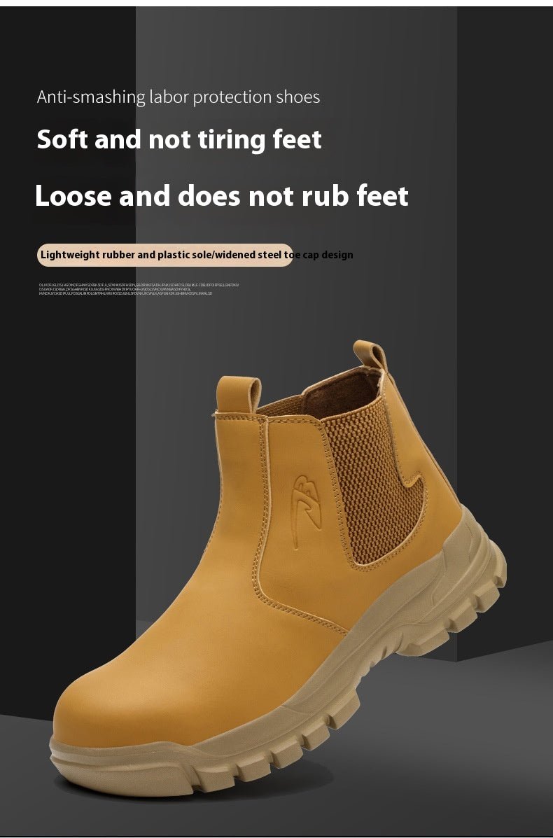 Four Seasons Steel Toe Cap Waterproof Work Shoes - AmiraMart