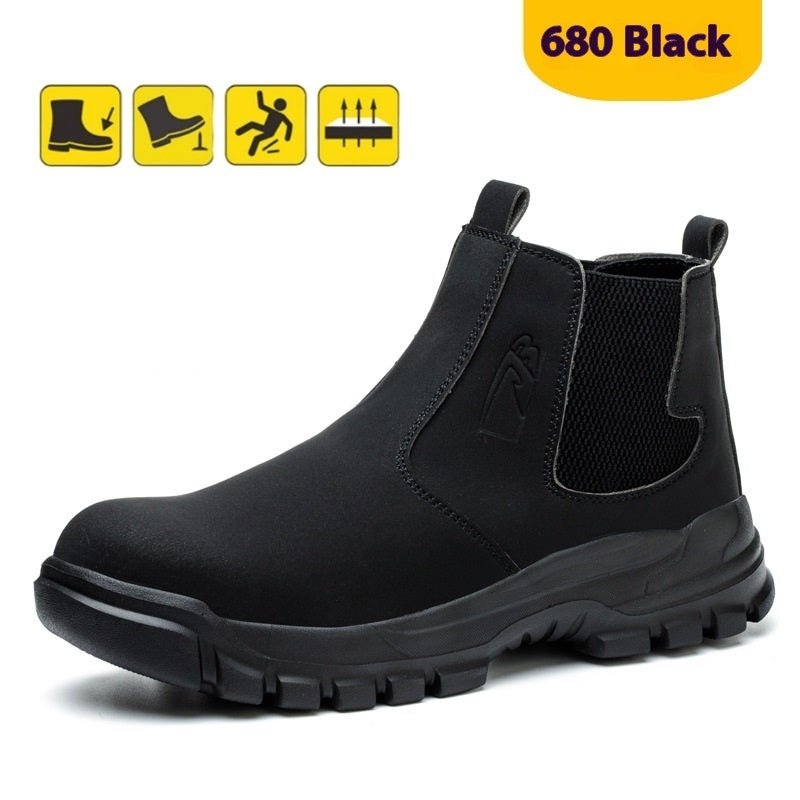 Four Seasons Steel Toe Cap Waterproof Work Shoes - AmiraMart