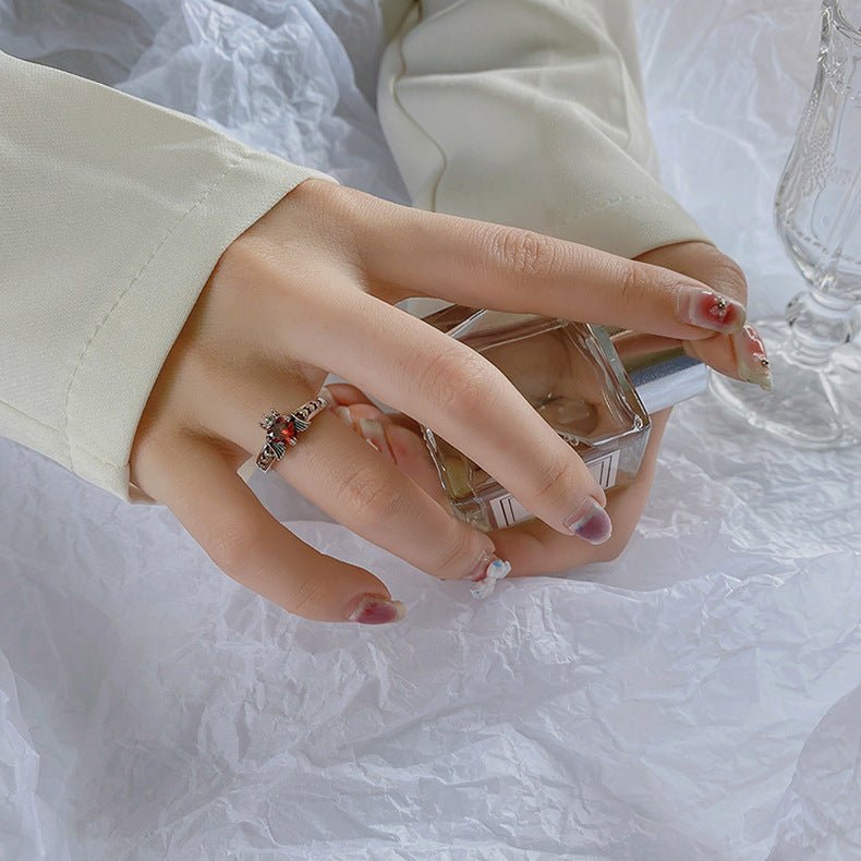 French Personality Love Crown Ring - AmiraMart