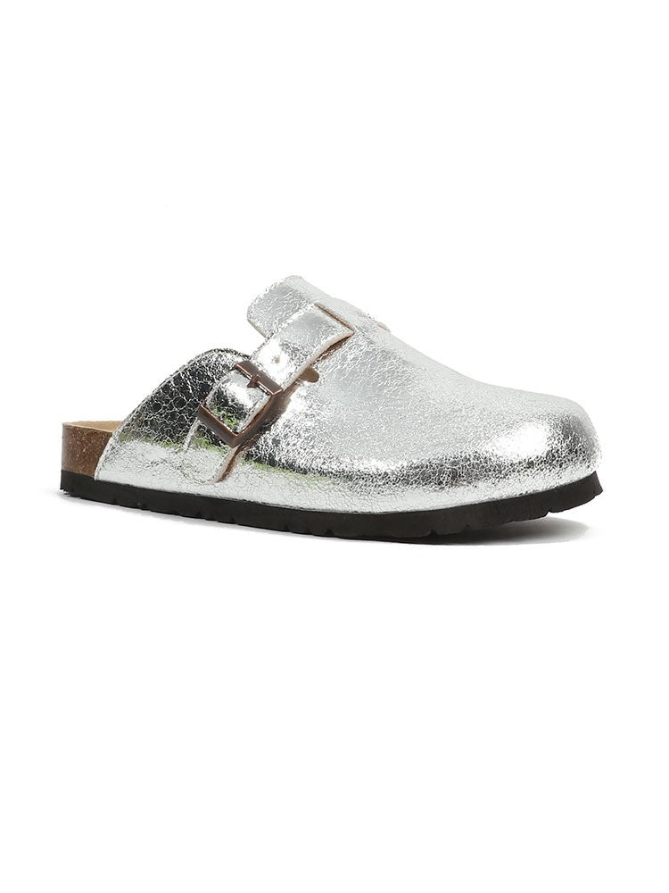French Retro Slippers – Genuine Leather Closed - Toe Unisex - AmiraMart