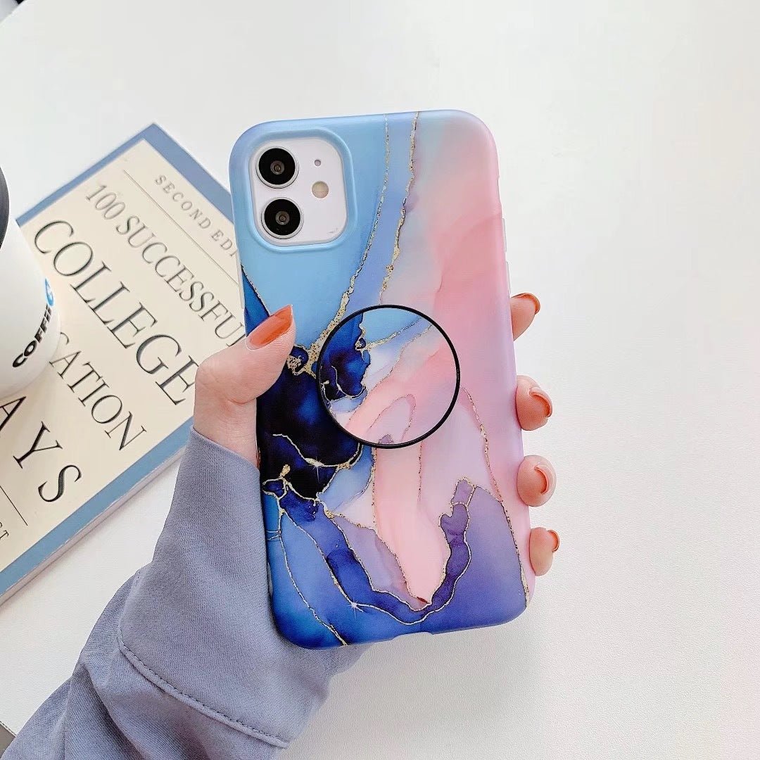 Frosted marble pattern mobile phone case - AmiraMart