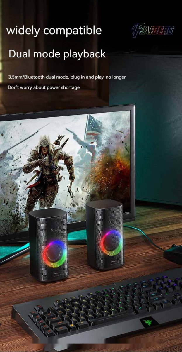 Game Colorful E-sports Desktop Bluetooth Speaker - AmiraMart