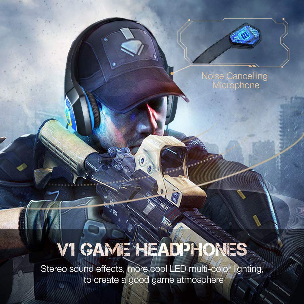 Gaming Headset RGB Lighted Wired Headset - AmiraMart